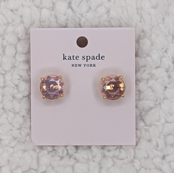 Kate Spade Pink Opal Gumdrop earrings - Picture 2 of 6